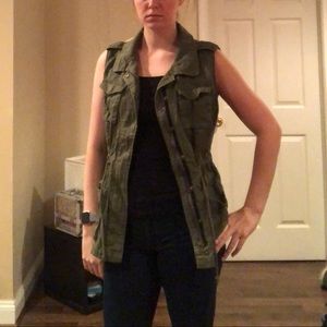 Army Green Cargo Vest